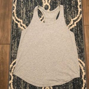 Lululemon Racerback Tank 12 Grey Cotton